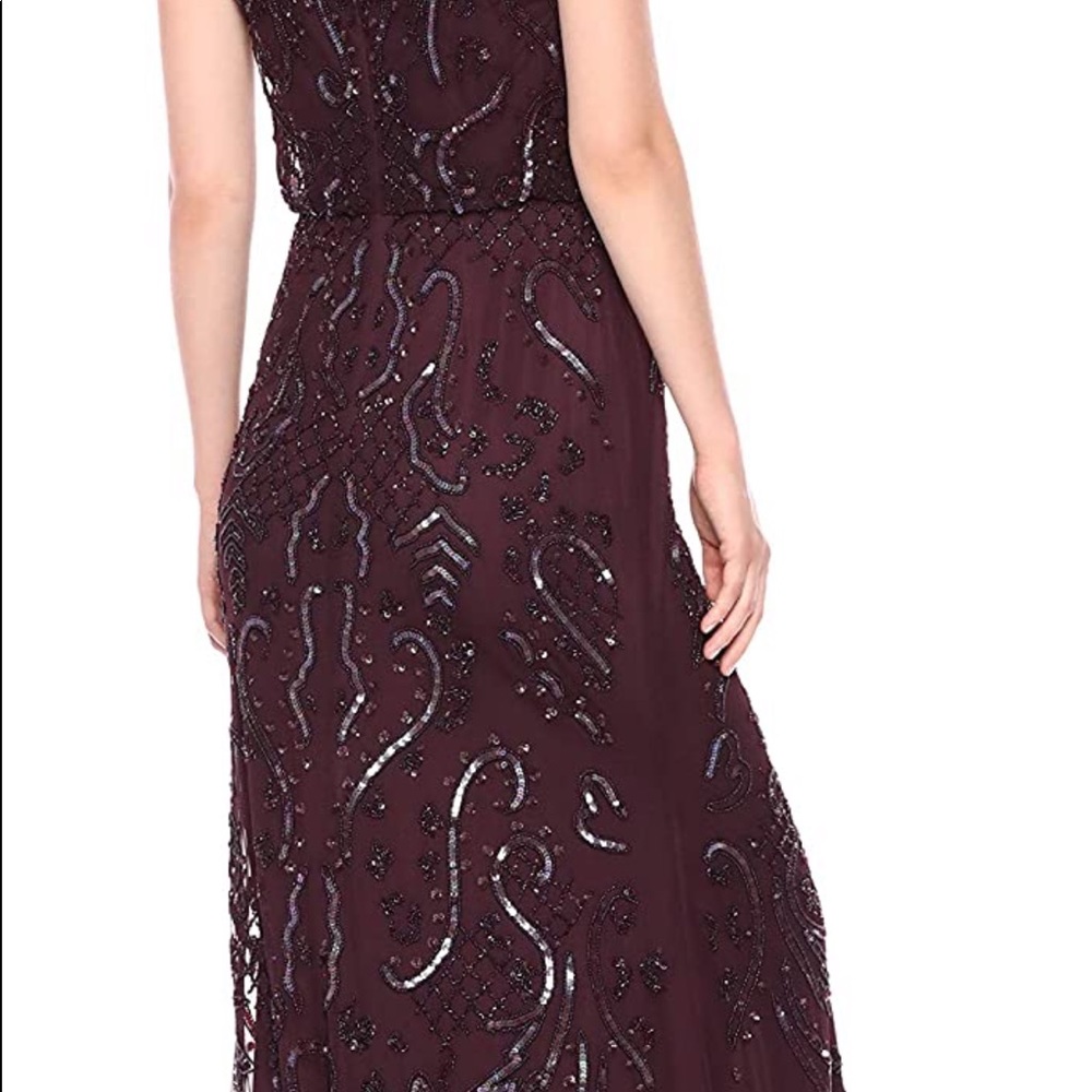 Adrianna Papell Beaded mech gown